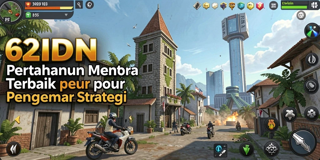 Gameplay Tower Defense menarik dengan berbagai menara strategis.