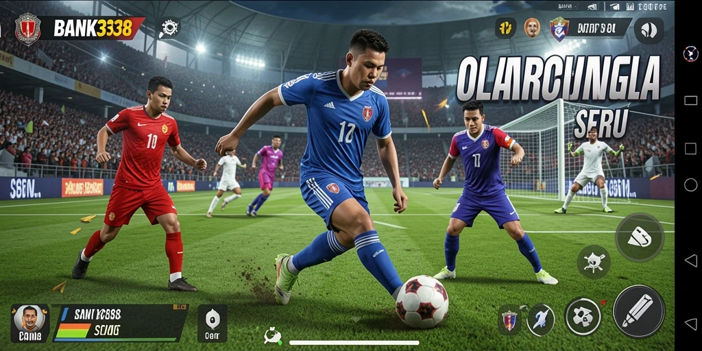 Screenshot gameplay BANK338 menampilkan aksi pertandingan seru.