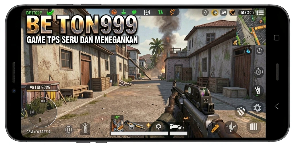 Tampilan gameplay seru dari BETON999 dengan aksi tembak-menembak yang mendebarkan.