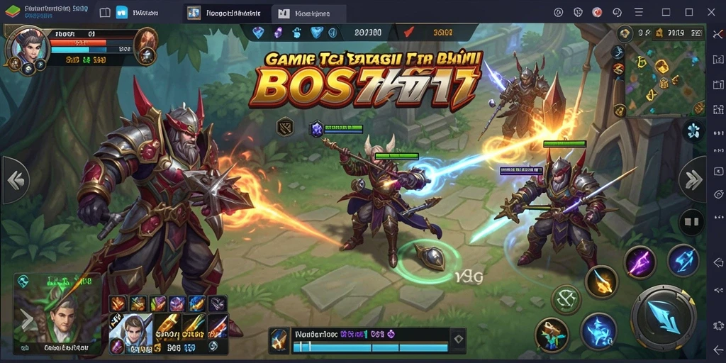 Tampilan menarik dari gameplay <strong>BOS777</strong> saat membangun strategi dan pertempuran.