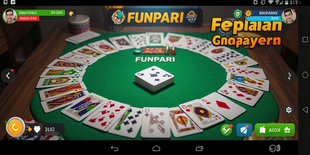Screenshot gameplay Gaple FUNPARI yang menarik dan interaktif.