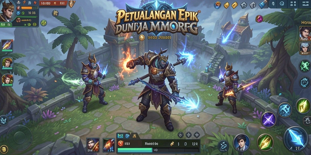 Screenshot gameplay H03 menunjukkan aksi seru dalam dunia MMORPG.