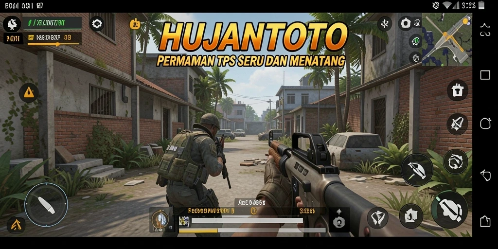 Tampilan seru dari gameplay HUJANTOTO yang mendebarkan.
