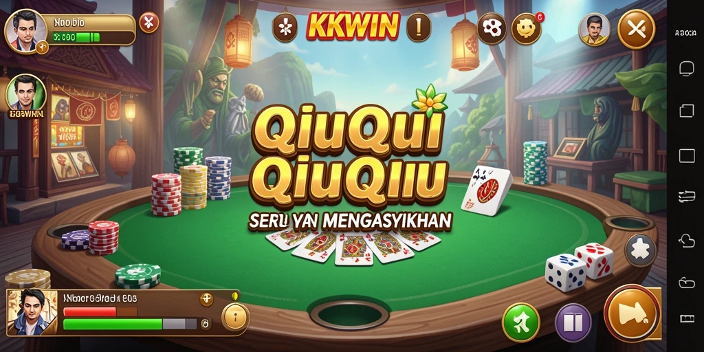Gameplay QiuQiu yang seru dan menantang di KKWIN.