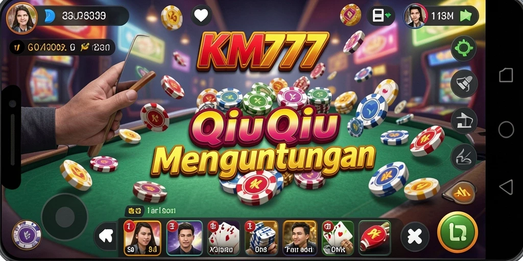 Tampilan gameplay QiuQiu yang menegangkan dan menarik.