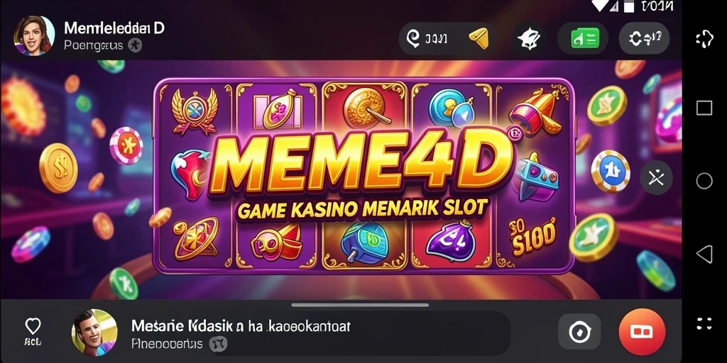 Screenshot MEME4D menampilkan antarmuka permainan slot yang menarik.