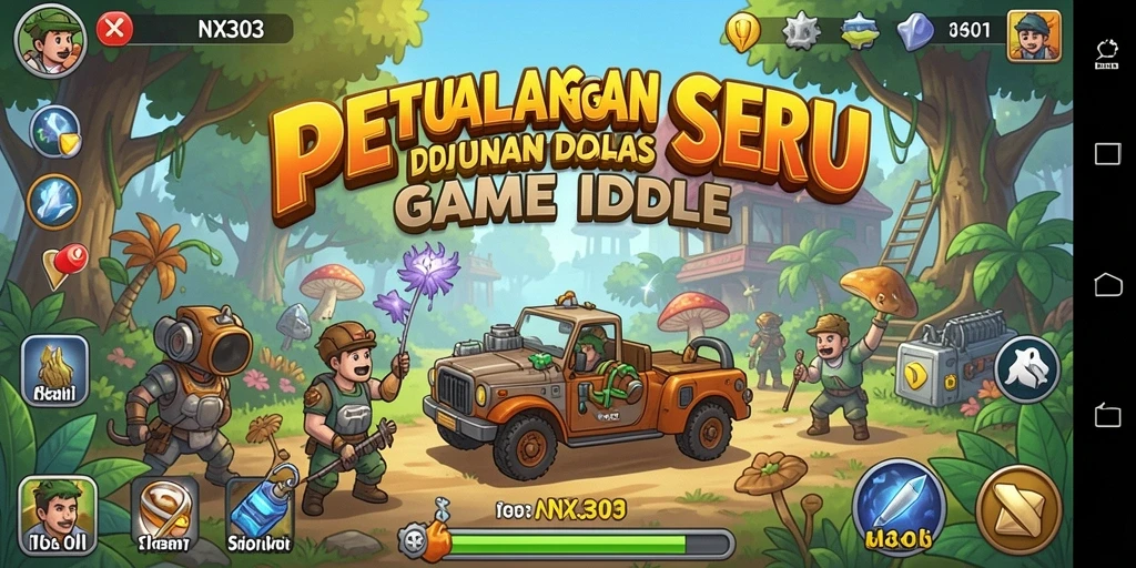 Menampilkan gameplay seru dalam NX303 yang penuh strategi.