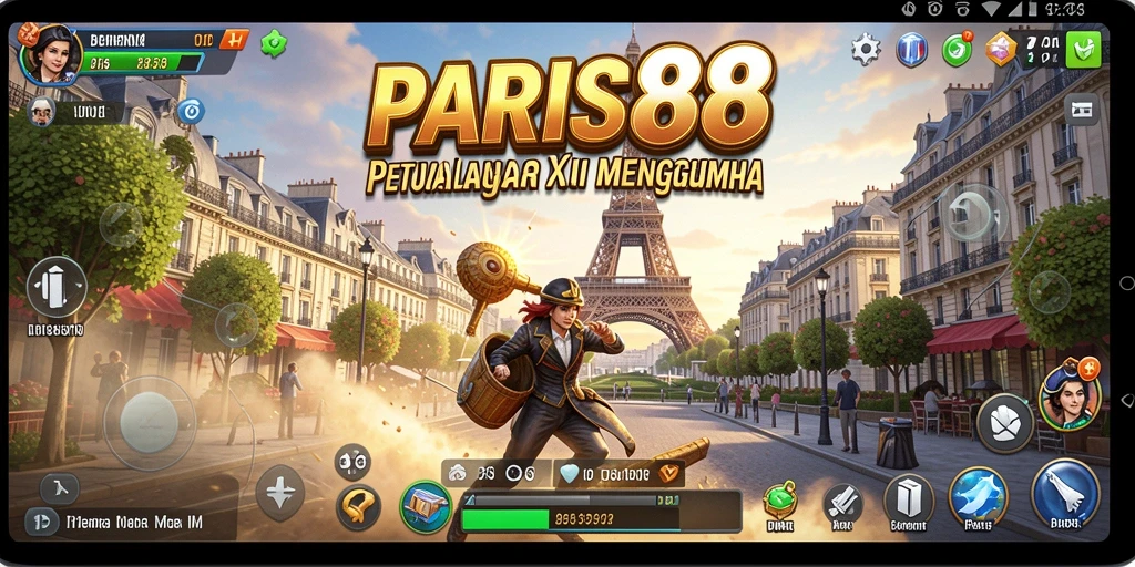 Screenshot utama PARIS88 menampilkan aksi seru dalam pertempuran di Paris.