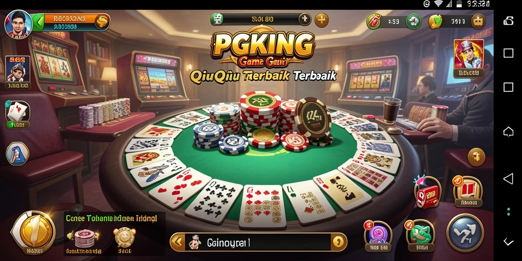 Tampilan gameplay QiuQiu di PGKING yang menegangkan.