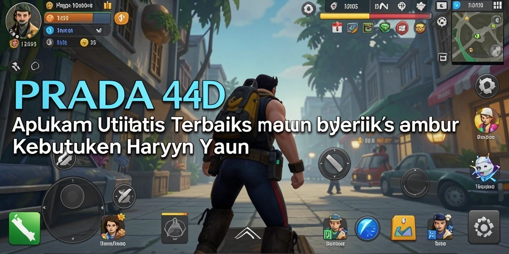 Tampilan utama PRADA4D menampilkan berbagai fitur utilitas yang bermanfaat.